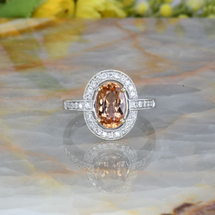 Imperial Topaz and Diamond Ring – Vandenbergs Jewellers
