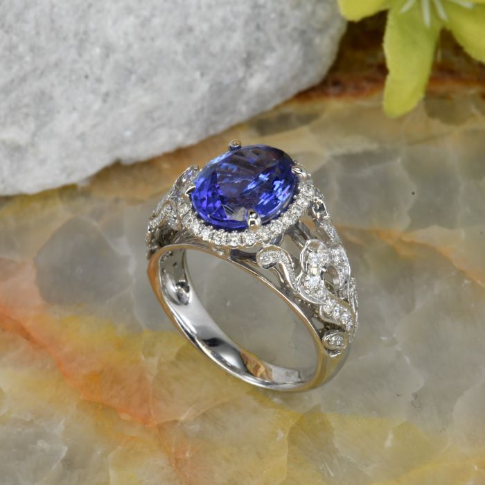 Tanzanite and Diamond Ring – Vandenbergs Jewellers